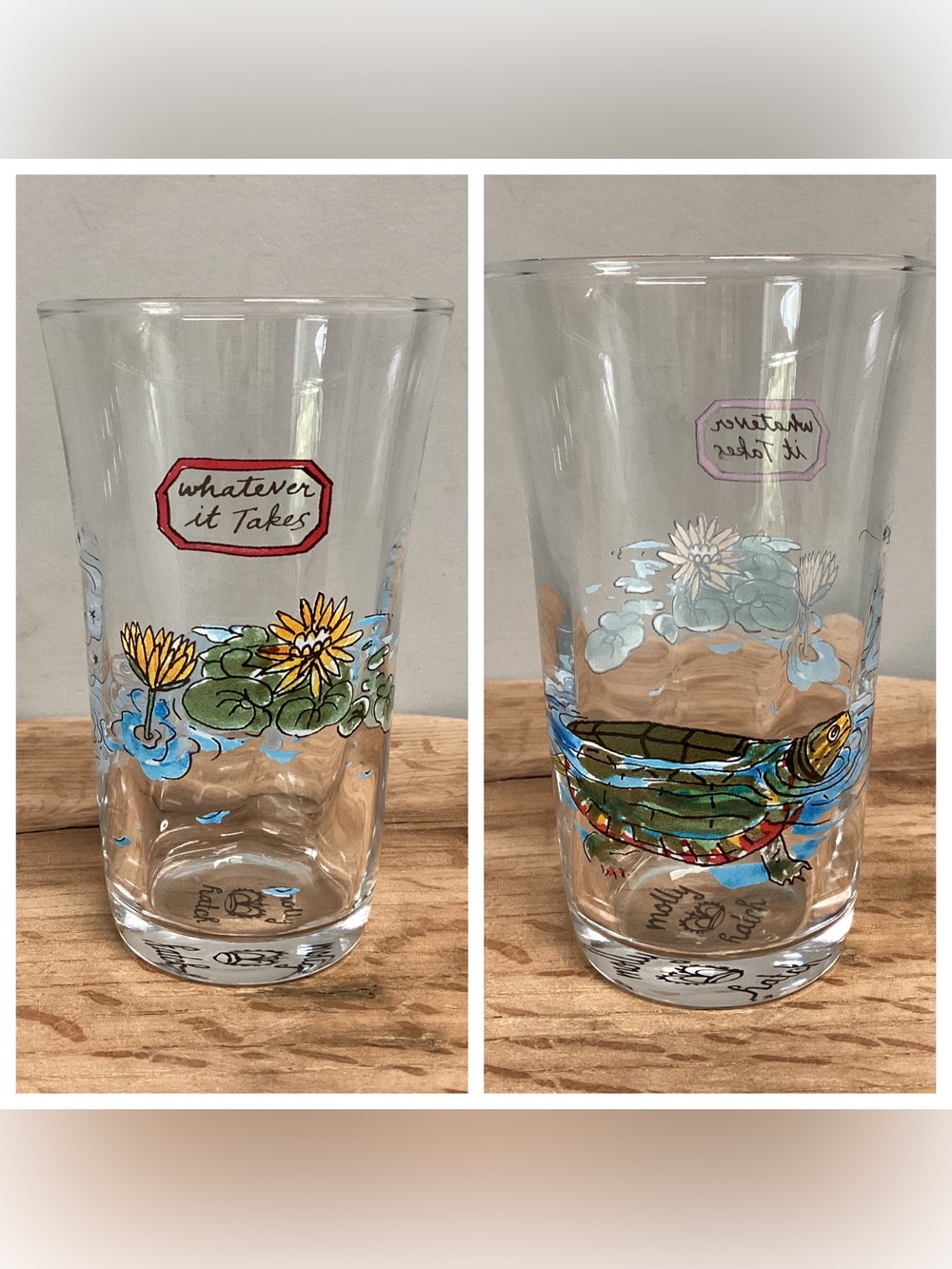 🟢 Anthropologie Molly Hatch Menagerie Turtle Juice Glass - Retired - Rare